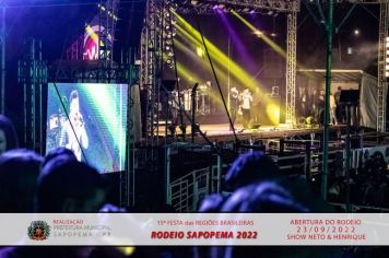 Foto - 15ª Festa das Regiões Brasileiras - Rodeio Sapopema 2022 