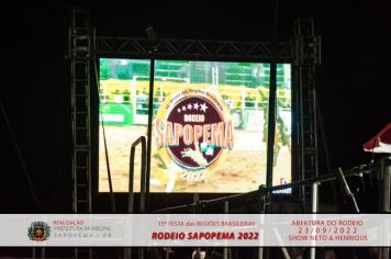 Foto - 15ª Festa das Regiões Brasileiras - Rodeio Sapopema 2022 