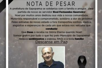 NOTA DE PESAR 