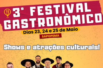 Sapopema se prepara para o 3º Festival Gastronômico