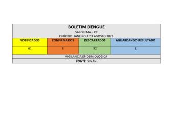 BOLETIM DENGUE