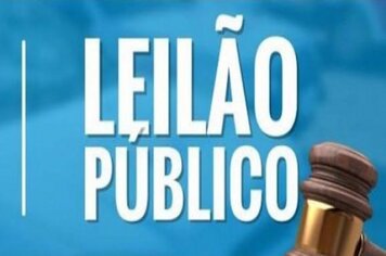 LEILÃO PUBLICO DE BENS INSERVÍVEIS Nº. 02/2019