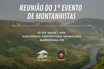 REUNIÃO DO 1º EVENTO DAS MONTANHAS