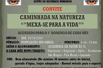 CAMINHADA NA NATUREZA