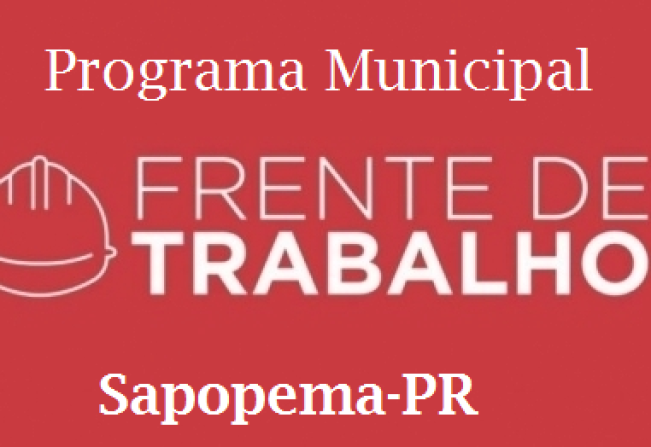 Secretaria de Assistência Social abre inscrição para Programa Frente de Trabalho a partir de 04/10/2023