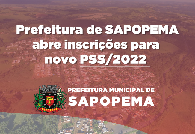 Prefeitura abre inscrições para PSS nesta segunda feira 28/03/2022