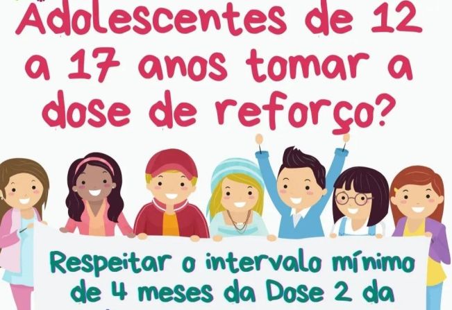 AUTORIZADA DOSE DE REFORÇO CONTRA COVID-19 PARA ADOLESCENTES (3ªDOSE)