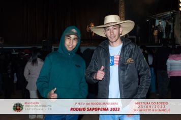 Foto - 15ª Festa das Regiões Brasileiras - Rodeio Sapopema 2022 